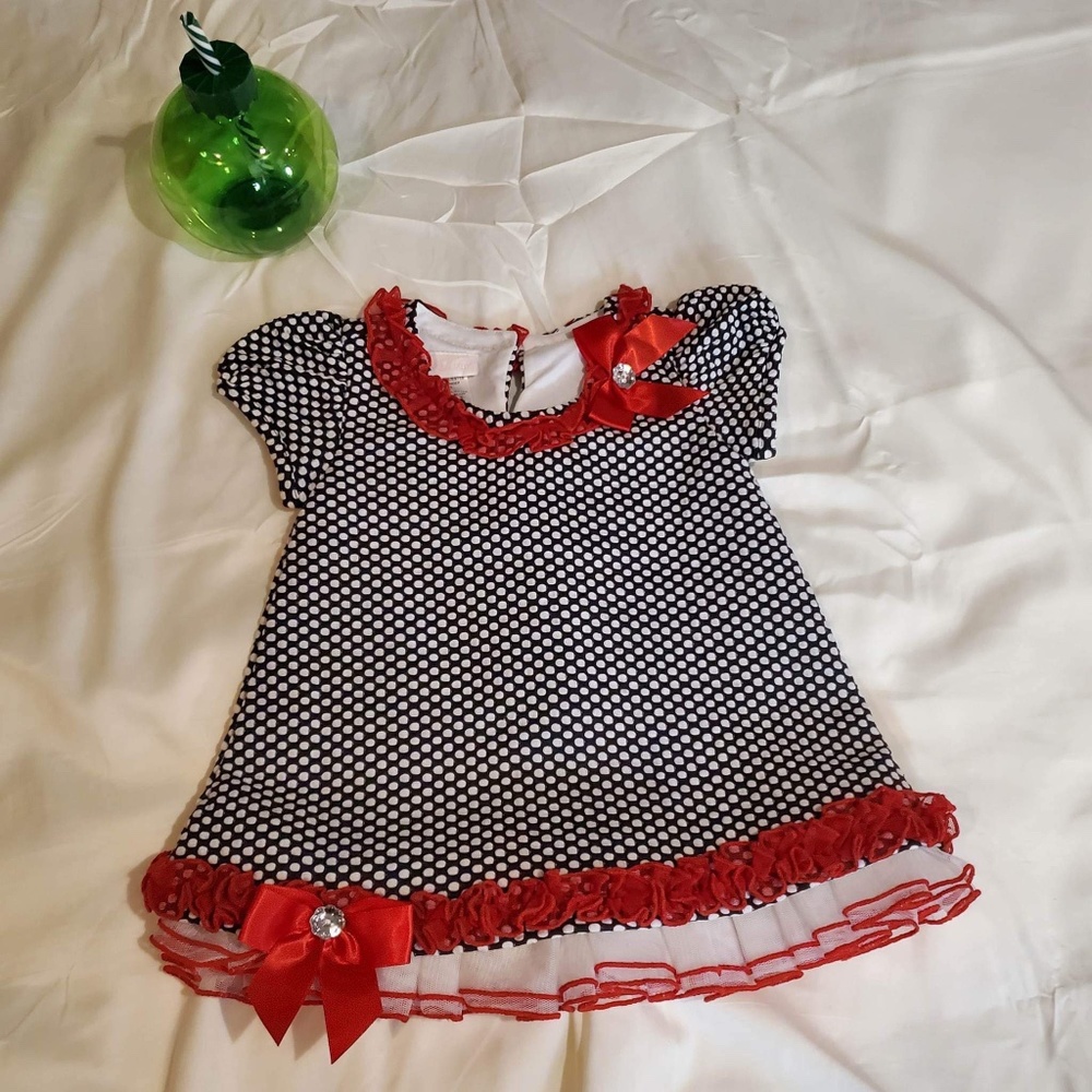Bonnie Baby Tiered Ruffle Short Sleeve Dress